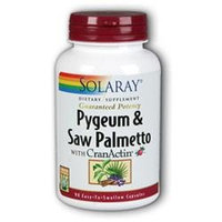 Solaray Pygeum and Saw Palmetto with CranActin - 90 Capsules