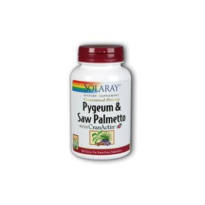 Solaray Pygeum and Saw Palmetto with CranActin - 90 Capsules