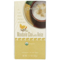 3M Davidson's Tea Mandarin Anise Chai, 25 Count Tea Bag