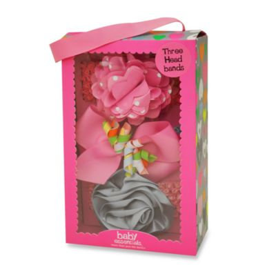 AD Sutton 3-Pack Assorted Headband Set in Pink & Blue