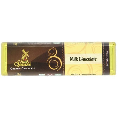 Sjaaks Sjaak's Organic Milk Chocolate Bar, 1.75 Ounce (Pack of 18)