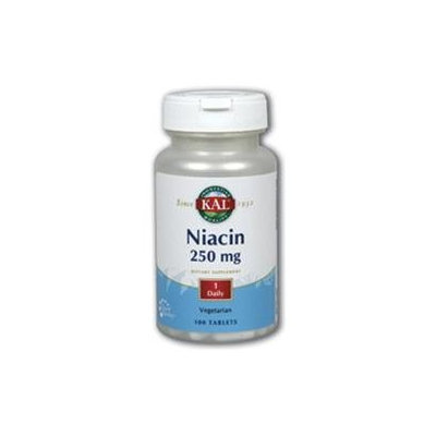 KAL Niacin 250 MG - 100 Tablets - Niacin