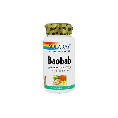 Solaray - Baobab 450 mg. - 60 Vegetarian Capsules