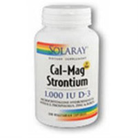 Solaray Cal-Mag Strontium - 120 Vegetarian Capsules