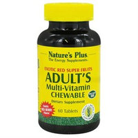 Nature's Plus - Adult's Multi-Vitamin Exotic Red Berry - 60 Chewable Tablets