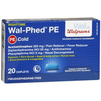 Walgreens Wal-Phed PE Nighttime Cold Caplets