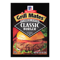 McCormick® Grill Mates® Classic Burger Steakhouse Burgers Seasoning Mix