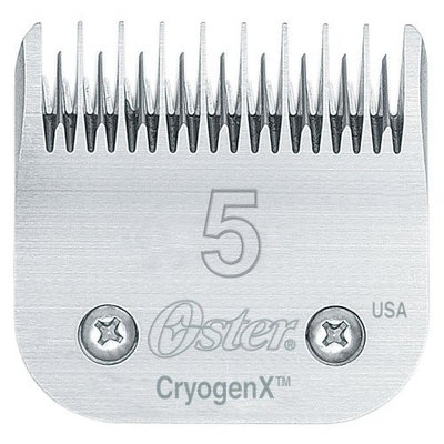 Oster CryogenX Professional Animal Clipper Blade, Size # 5 Skip Tooth