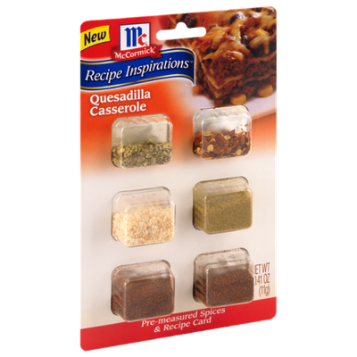 McCormick® Quesadilla Casserole Pre-Measured Spices & Recipe Card