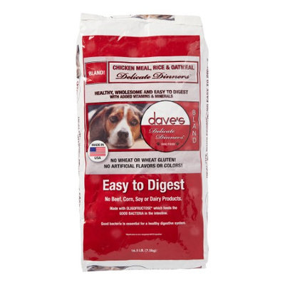 Dave's Pet Food Dog Food - Chicken, Rice & Oatmeal - 16.5 lb. Bag