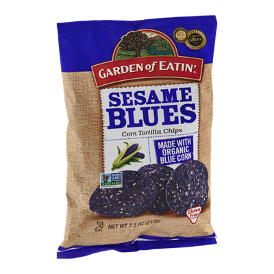 Garden of Eatin' Corn Tortilla Chips Sesame Blues