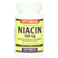 Optimum Niacin Tablets, Time Release, 100 Count (Pack of 2)