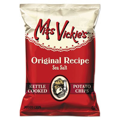 Frito-lay Inc. Kettle Cooked Sea Salt Potato Chips, 1.375 oz Bag, 64/Carton