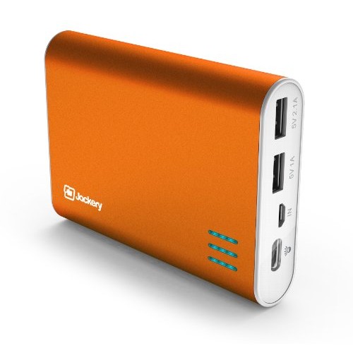 Jackery Giant+ Dual USB Portable Battery Charger & External Battery Pack for iPhone, iPad, Galaxy, and Android Smart Devices - 12,000 mAh