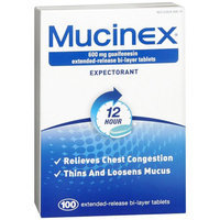 Mucinex Extended-Release Bi-Layer 600 mg Tablets