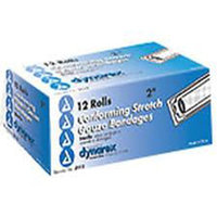 Dynarex Stretch Gauze Bandages, Sterile, 2 x 4.1 yards, 4 Boxes of 12