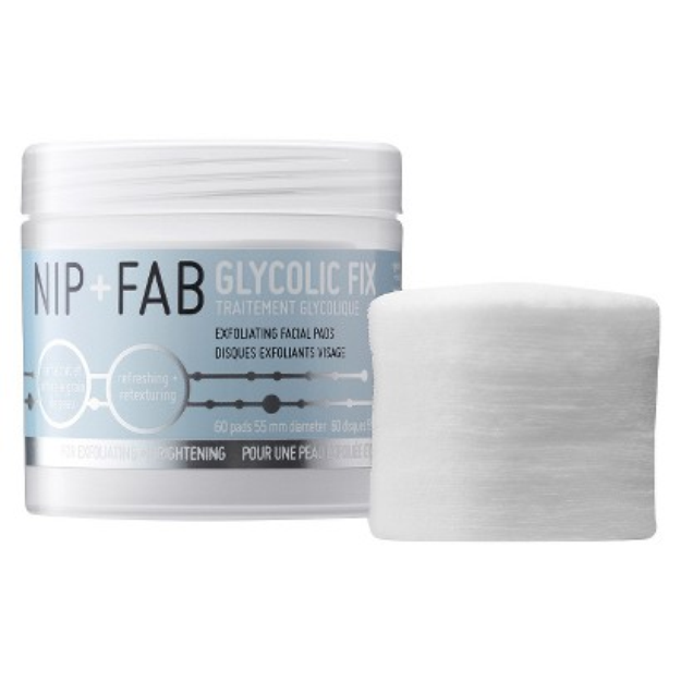 Nip + Fab Glycolic Fix Exfoliating Facial Pads - 60 Count