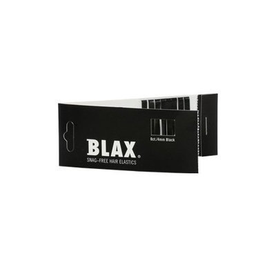 Blax Black Snag-Free Hair Elastics - 4mm
