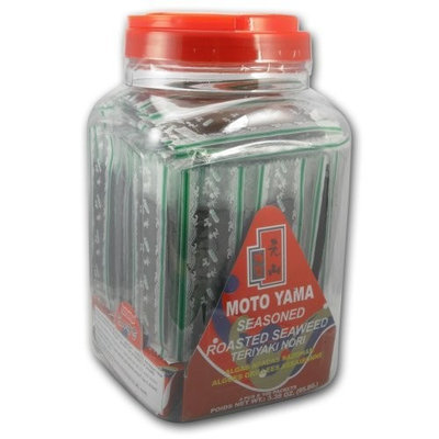 Yamamotoyama Moto Yama Seasoned Roasted Seaweed Teriyaki Nori (100 Four Piece Packets)