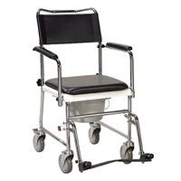 Drive Medical 11120SV-1 Commode Wheeled Silver Vein