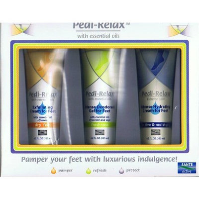 Santee Active Pedi-Relax with Essential Oils-Pamper, Refresh and Protect Foot Care Set