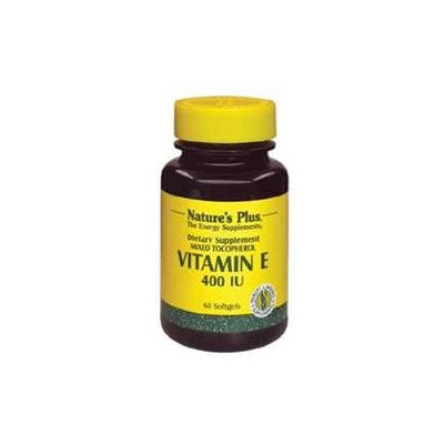 Nature's Plus Vitamin E 400 IU - 60 Softgels - Vitamin E D'Alpha