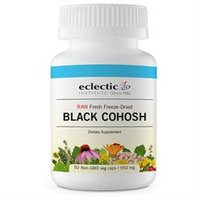 Eclectic Institute Black Cohosh Freeze-Dried 550 MG - 50 Capsules - Menopause Support Herbs