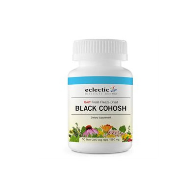 Eclectic Institute Black Cohosh Freeze-Dried 550 MG - 50 Capsules - Menopause Support Herbs