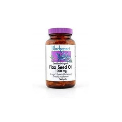 Bluebonnet Nutrition - Certified Organic Flax Seed Oil 1000 mg. - 100 Softgels