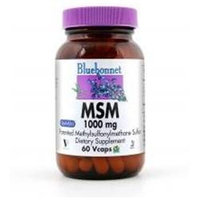 Bluebonnet Nutrition - MSM Patented Methylsulfonylmethane Sulfur 1000 mg. - 60 Vegetarian Capsules