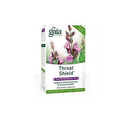 Gaia Herbs RapidRelief Throat Shield Herbal Tea - 20 Tea Bags
