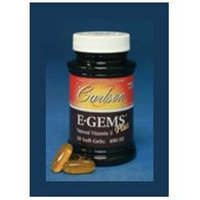 Carlson Laboratories E-Gems Plus 400 IU - 250 Softgels - Vitamin E Complex