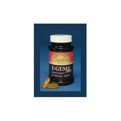 Carlson Laboratories E-Gems Plus 400 IU - 250 Softgels - Vitamin E Complex