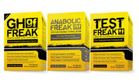 Saga Sciences (1)PharmaFreak Test Freak - Testosterone Stimulator (1) Anabolic Freak and (1) GH Freak - ULTIMATE BODYBUILDING STACK!