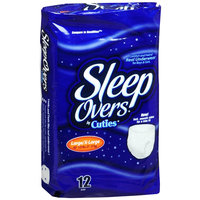 First Quality Sleep Overs Youth Pants-Size 65lb to 125lb,12/Pack