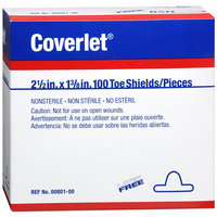 Bsn ; Coverlet BSN Coverlet Fabric Shapes Toe Shields, 100ea