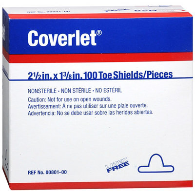 Bsn ; Coverlet BSN Coverlet Fabric Shapes Toe Shields, 100ea