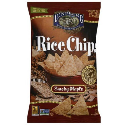 Lundberg Family Farms Smoky Maple Rice Chips, 6 oz, (Pack of 12)