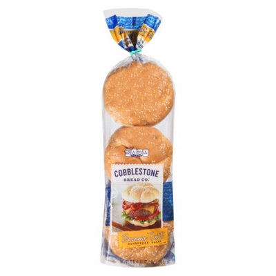 Flowers Baking Co. Cobblestone Bread Co. Sesame Twist Hamburger Rolls 18 oz