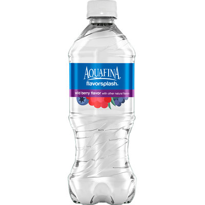 Aquafina Flavor Splash Naturally Flavored Wild Berry Water Beverage