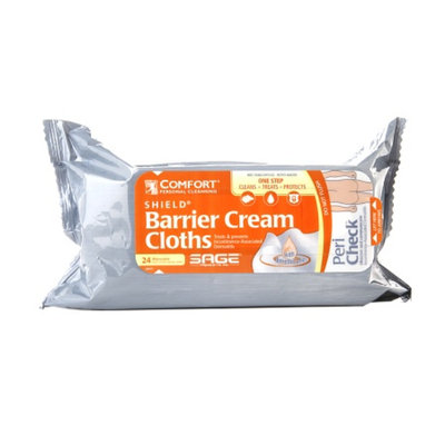 Comfort Personal Cleansing Shield Barrier Cream Cloths, 24 ea