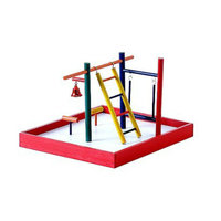 Prevue Pet Products Parakeet Playpen - Red (Small)