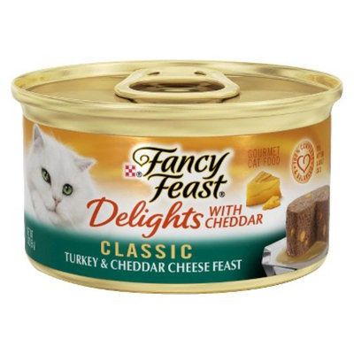 Fancy Feast® Delights With Cheddar Wet Cat Food Classic Turkey & Cheddar Cheese