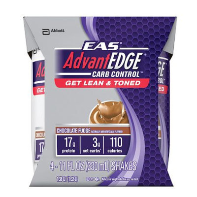 EAS AdvantEdge Carb Control Nutritional Shakes, Chocolate Fudge
