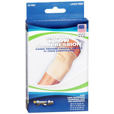 Sport Aid Sportaid Slip-on Elbow Brace, Beige XLarge, 1 ea