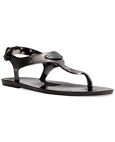 Michael Michael Kors Plate Jelly Thong Sandals Women's Shoes