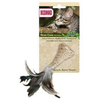 Original Equipment Manufacturer KONG Naturals Straw Cone with Feathers Catnip Toy, Colors Vary