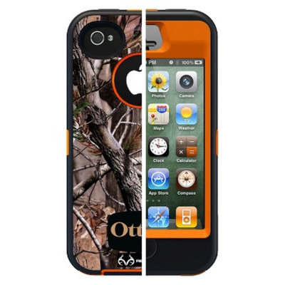 Otterbox Defender Cell Phone Case for iPhone4/4S - Orange (77-18740P1)