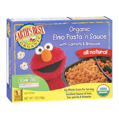 Earth's Best Organic Elmo Pasta 'n Sauce with Carrots & Broccoli