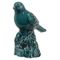 Urban Trends Collection Ceramic Bird Figurine, Turquoise